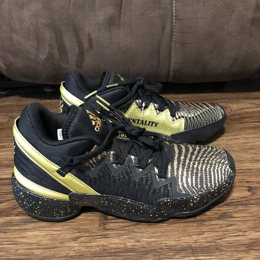 Adidas D.O.N Issue 2 Black Championship Men's Basketball Shoes Size 7 - FZ3881